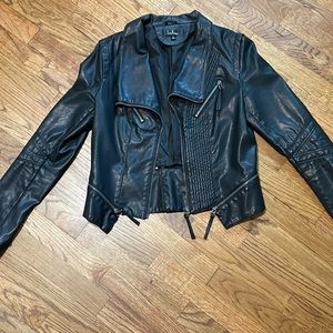 Faux leather jacket
